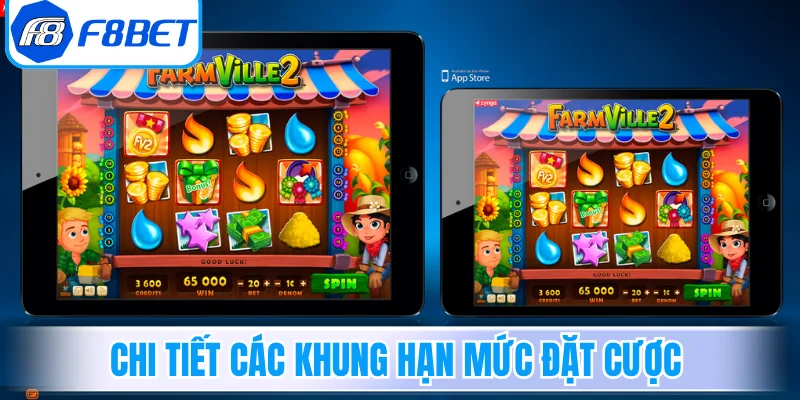 Chi tiết các khung hạn mức đặt cược tại sảnh slot trực tuyến
