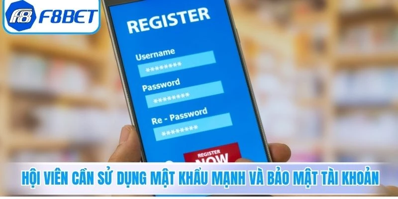 Hội viên cần sử dụng mật khẩu mạnh và bảo mật tài khoản