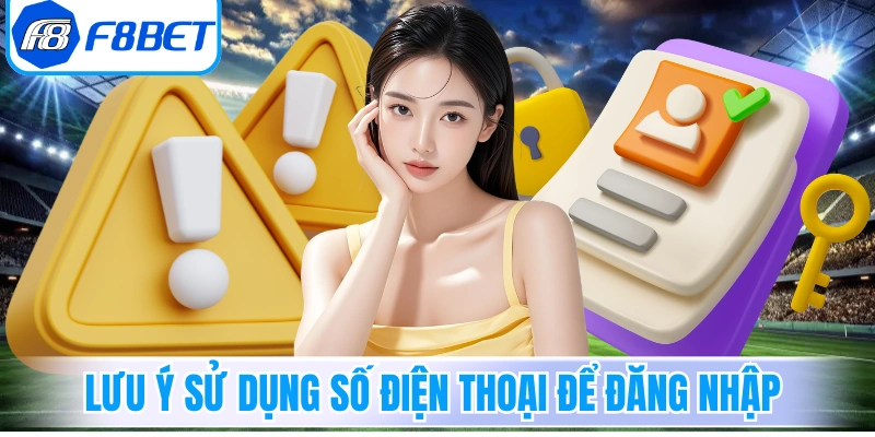 Lưu ý khi sử dụng số điện thoại để đăng nhập F8Bet